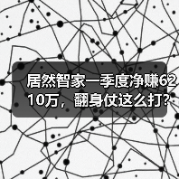 居然智家一季度净赚6210万，翻身仗这么打？（图1）