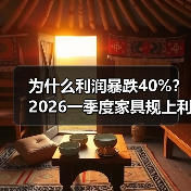 为什么利润暴跌40%？2026一季度家具规上利润总额19.8亿大降40%背后的真相（图3）